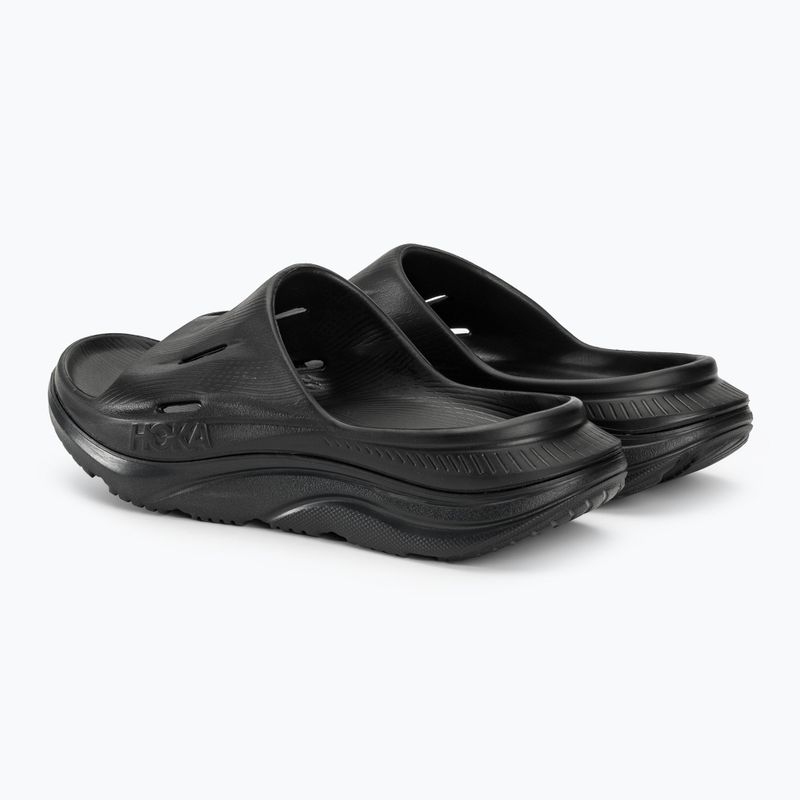 HOKA ORA Recovery Slide 3 infradito nero/nero 4