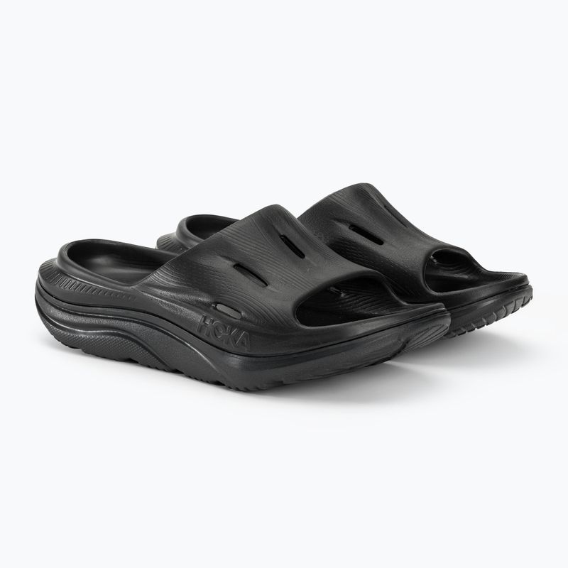 HOKA ORA Recovery Slide 3 infradito nero/nero 5