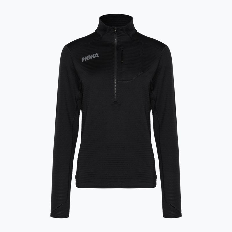 Felpa running donna HOKA 1/2 Zip nero