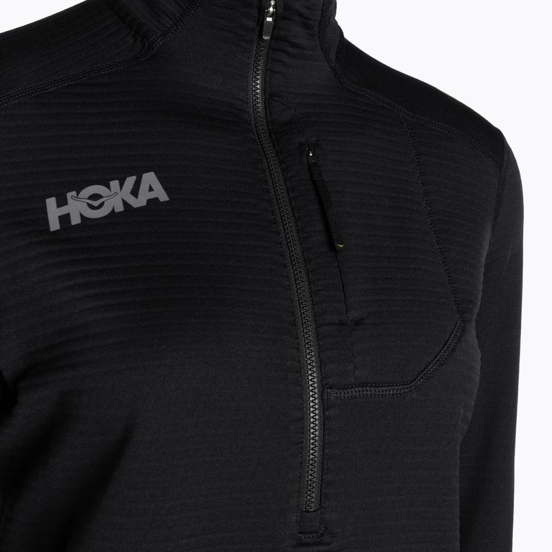 Felpa running donna HOKA 1/2 Zip nero 3