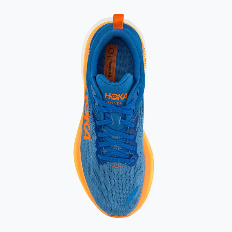 Scarpe da corsa HOKA Bondi 8 da uomo, cielo costiero/arancio vibrante 6