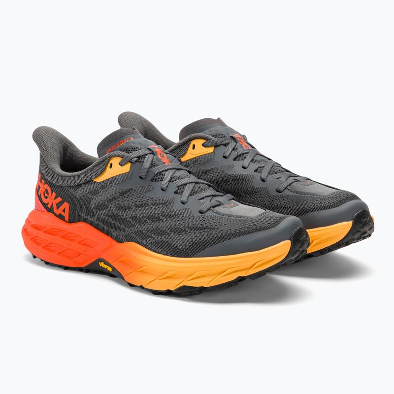 Scarpe da corsa da uomo HOKA Speedgoat 5 castlerock/flame 4