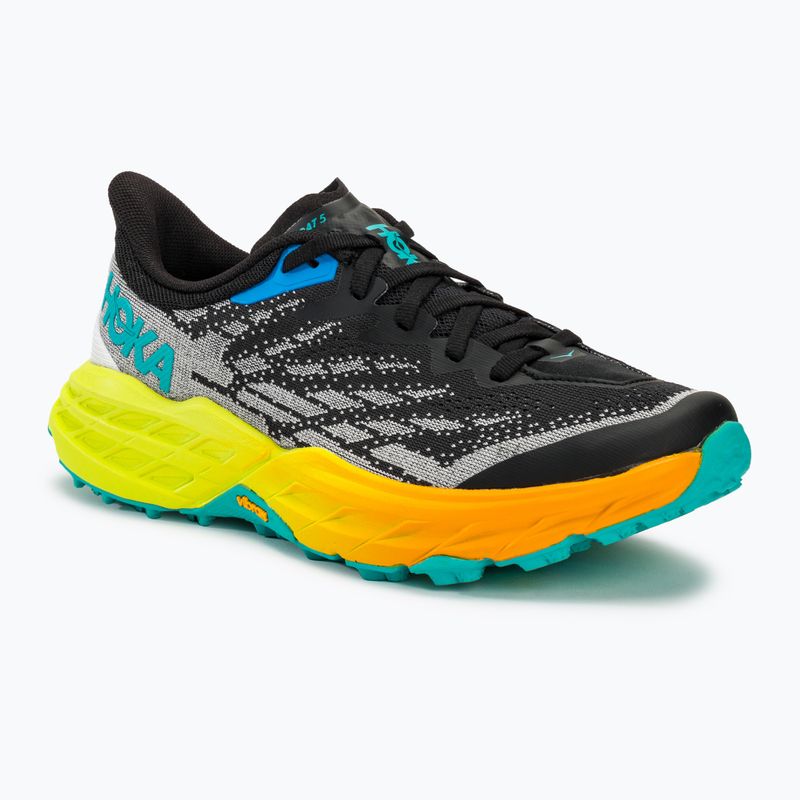 Scarpe da corsa da donna HOKA Speedgoat 5 nero/primula serale