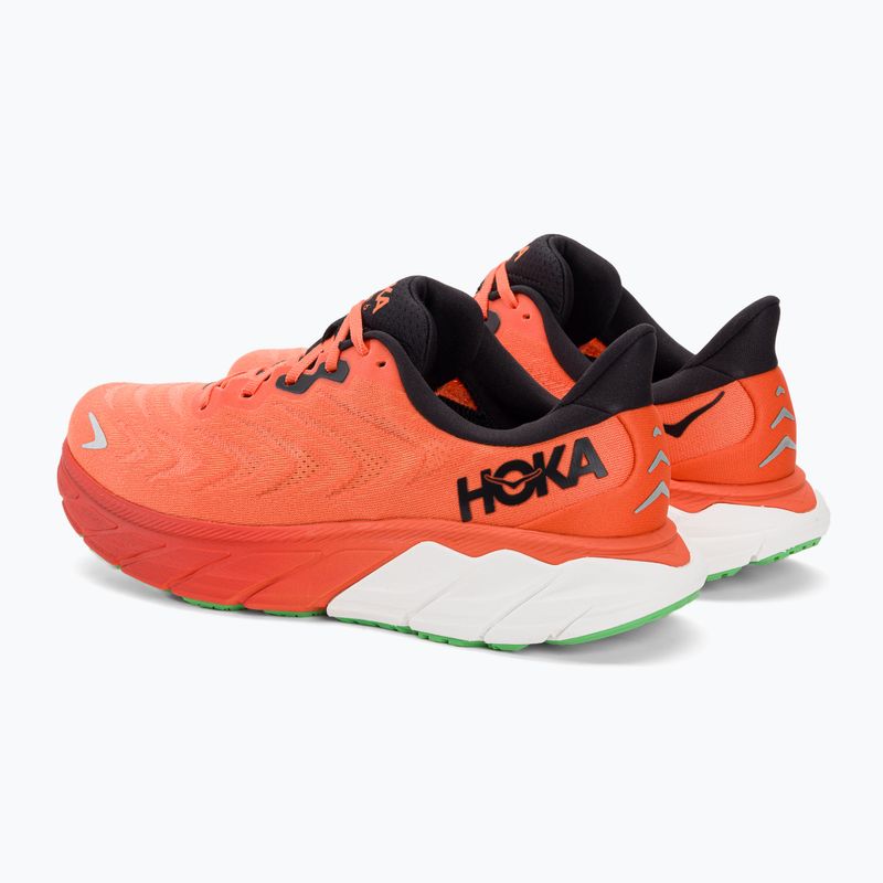 Scarpe da corsa da uomo HOKA Arahi 6 flame/nero 4