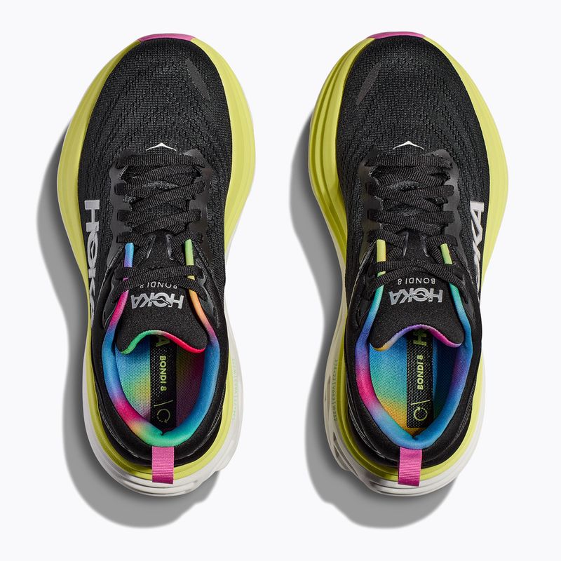Scarpe da corsa da uomo HOKA Bondi 8 nere/citrus glow 8