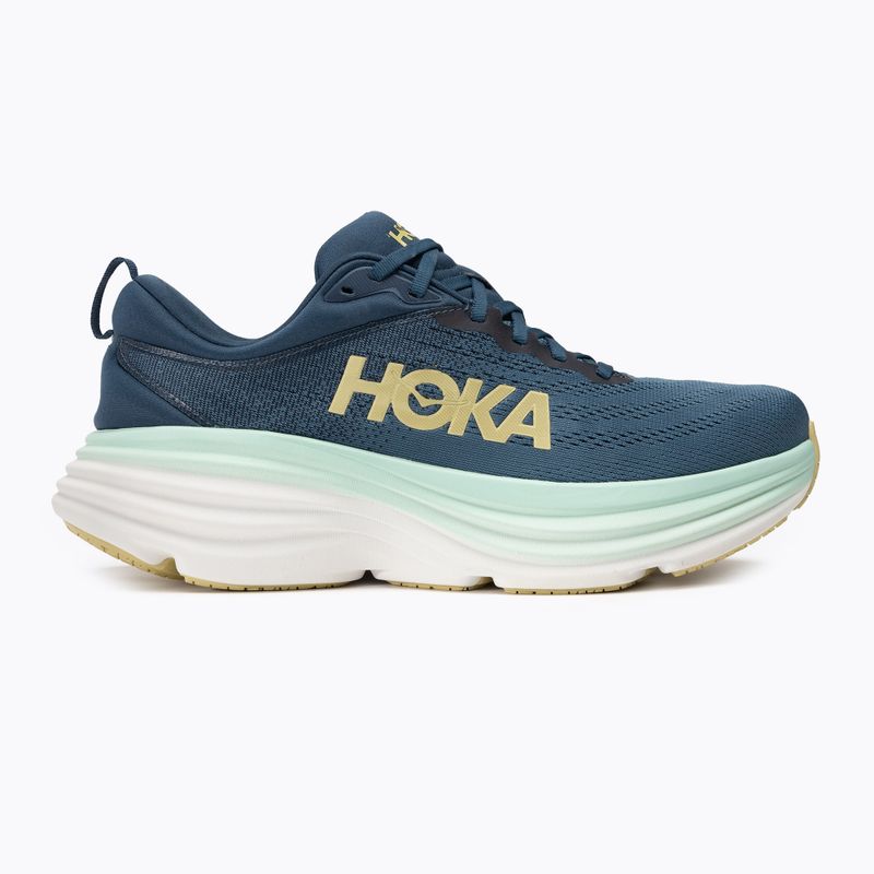 Scarpe da corsa HOKA Bondi 8 uomo mezzanotte oceano/bluteel 2