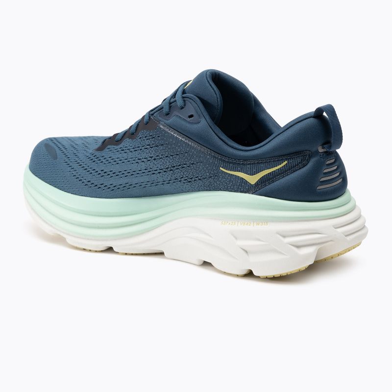 Scarpe da corsa HOKA Bondi 8 uomo mezzanotte oceano/bluteel 3