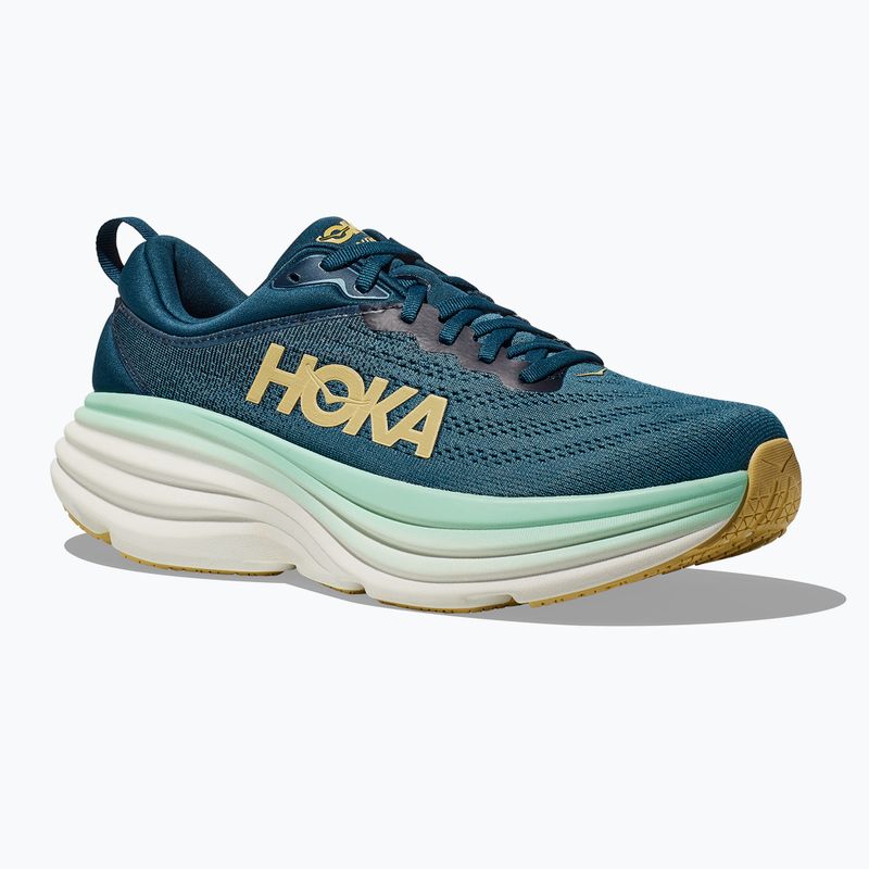 Scarpe da corsa HOKA Bondi 8 uomo mezzanotte oceano/bluteel 8