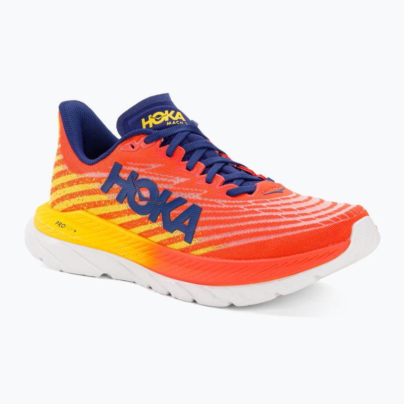 Scarpe da corsa HOKA Mach 5 flame/dandelion da uomo