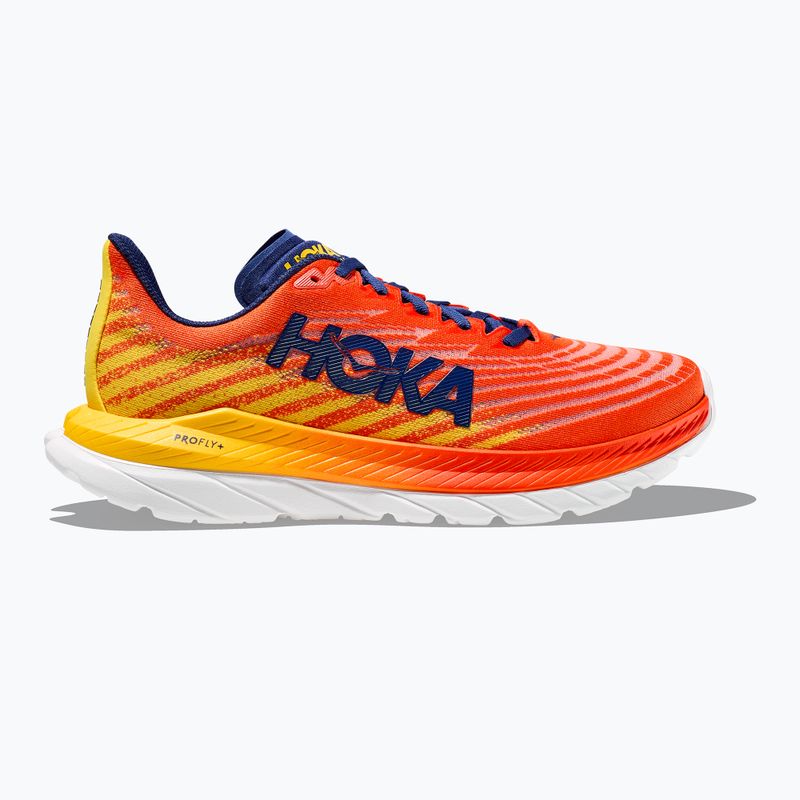 Scarpe da corsa HOKA Mach 5 flame/dandelion da uomo 8