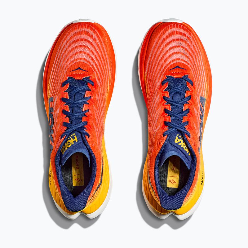 Scarpe da corsa HOKA Mach 5 flame/dandelion da uomo 12