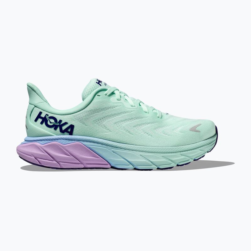Scarpe da corsa da donna HOKA Arahi 6 oceano chiaro/nebbia lilla 12