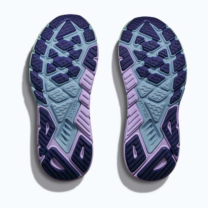 Scarpe da corsa da donna HOKA Arahi 6 oceano chiaro/nebbia lilla 15
