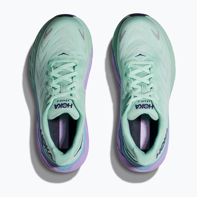 Scarpe da corsa da donna HOKA Arahi 6 oceano chiaro/nebbia lilla 16