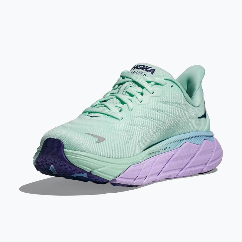 Scarpe da corsa da donna HOKA Arahi 6 oceano chiaro/nebbia lilla 17