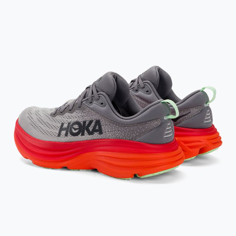 Scarpe da corsa HOKA Bondi 8 castlerock/flame da uomo 3