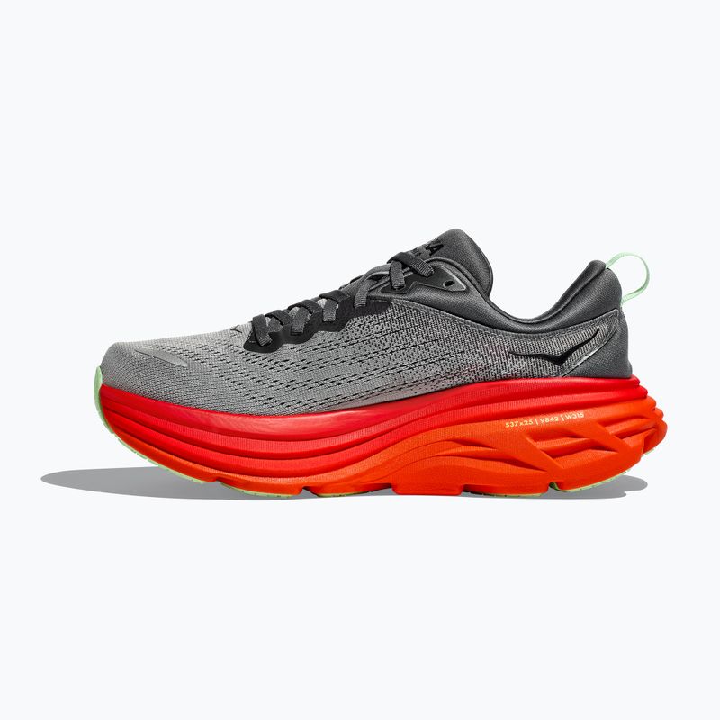 Scarpe da corsa HOKA Bondi 8 castlerock/flame da uomo 9