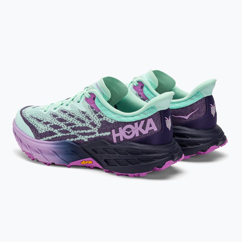 Scarpe da corsa da donna HOKA Speedgoat 5 oceano illuminato dal sole/cielo notturno 4