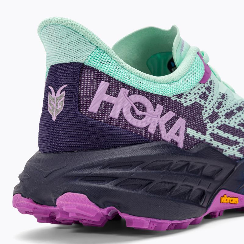 Scarpe da corsa da donna HOKA Speedgoat 5 oceano illuminato dal sole/cielo notturno 11