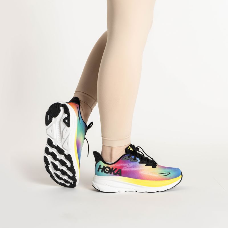 Scarpe da corsa da donna HOKA Clifton 9 nero/multi 2