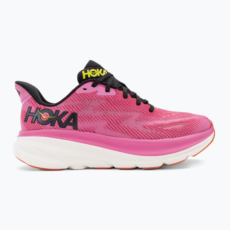 Scarpe da corsa da donna HOKA Clifton 9 lampone/fragola 2