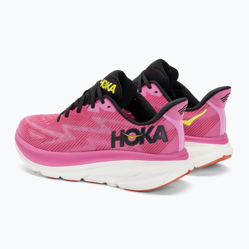 Scarpe da corsa da donna HOKA Clifton 9 lampone/fragola 3