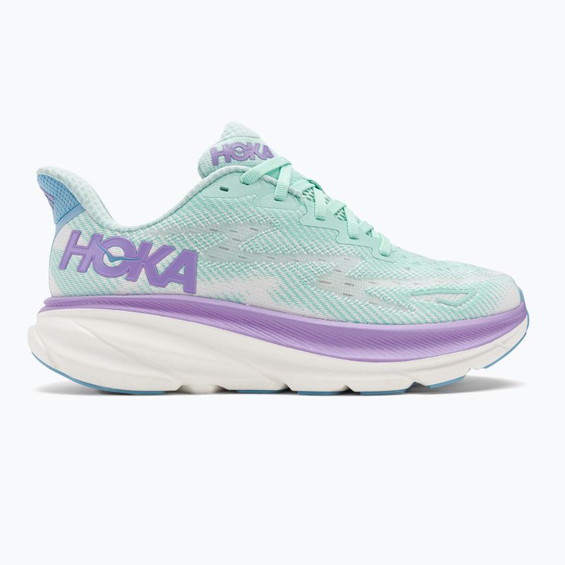 Scarpe da corsa da donna HOKA Clifton 9 oceano chiaro/nebbia lilla 2