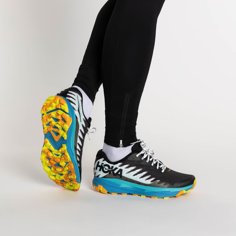 Scarpe da corsa da uomo HOKA Torrent 3 nero/blu diva 2