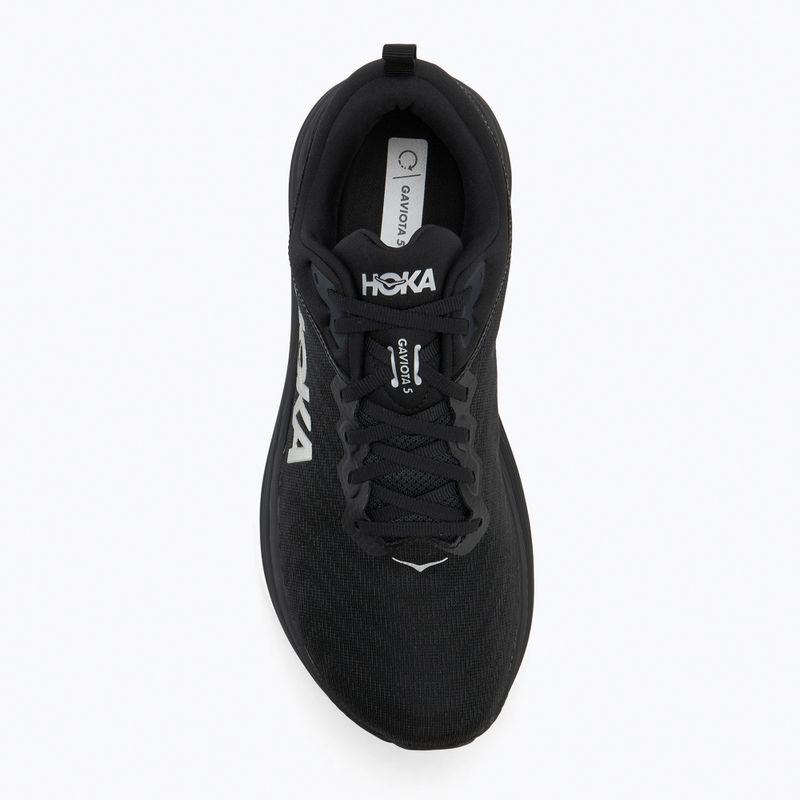 Scarpe da corsa da uomo HOKA Gaviota 5 nero/bianco 5