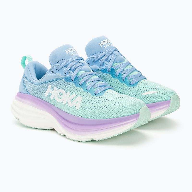 Scarpe da corsa da donna HOKA Bondi 8 blu arioso/ oceano chiaro 5