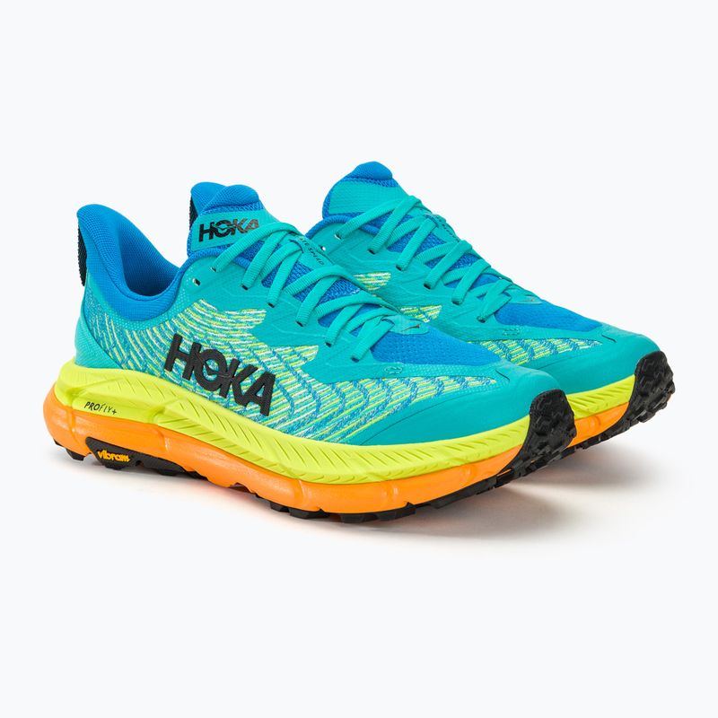 Scarpe da corsa da uomo HOKA Mafate Speed 4 ceramic/diva blue 5