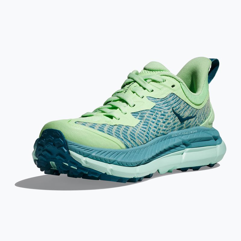 Scarpe da corsa da donna HOKA Mafate Speed 4 lime glow/ocean mist 17