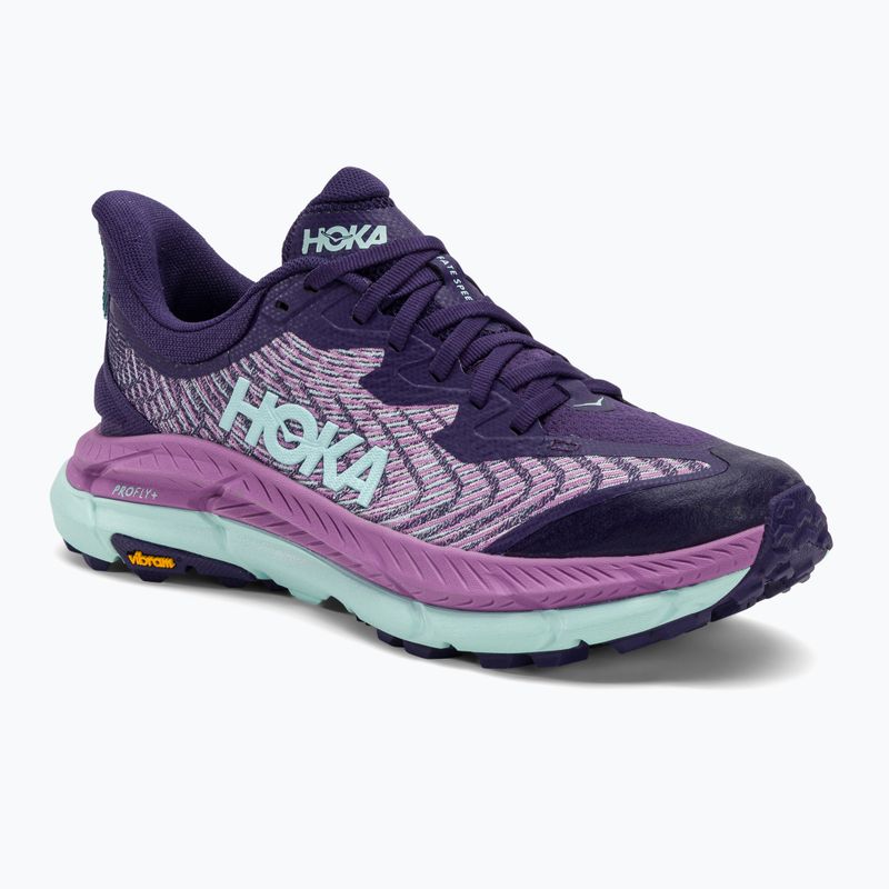 Scarpe da corsa da donna HOKA Mafate Speed 4 night sky/orchid flower