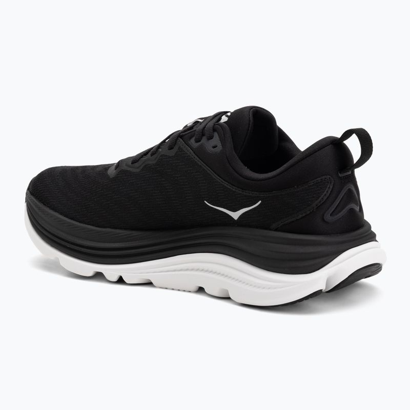 Scarpe da corsa da uomo HOKA Gaviota 5 Wide black/white 3
