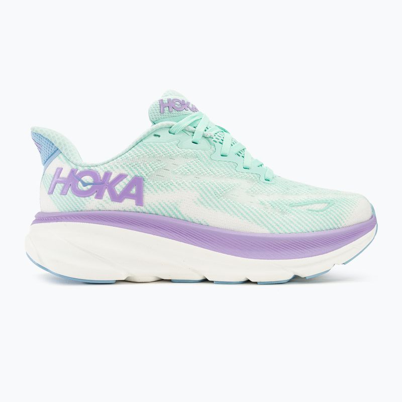 Scarpe da corsa da donna HOKA Clifton 9 Wide oceano chiaro/nebbia lilla 3