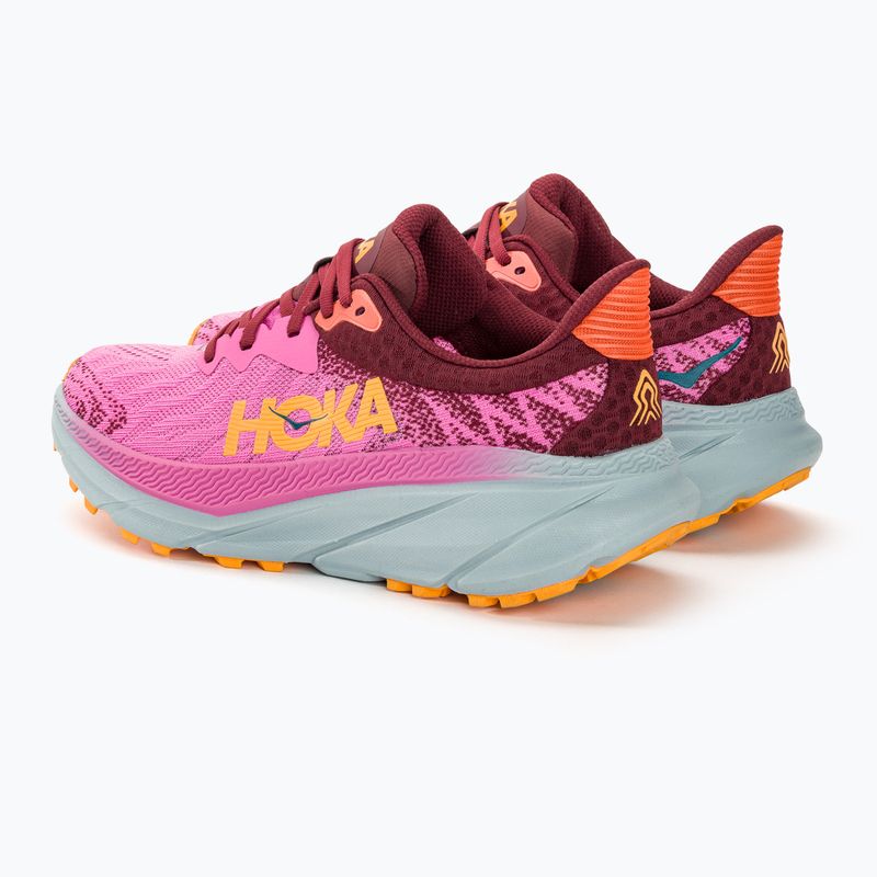 Scarpe da corsa da donna HOKA Challenger ATR 7 fragola/cabernet 3