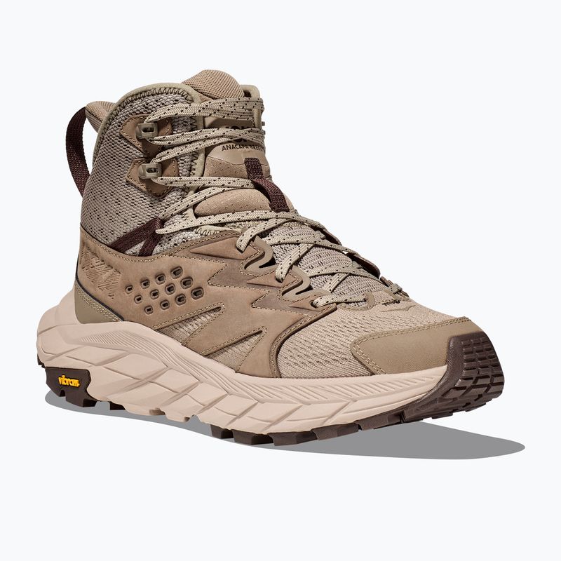 Scarpe da trekking HOKA da uomo Anacapa Breeze Mid dune/oxford tan 11