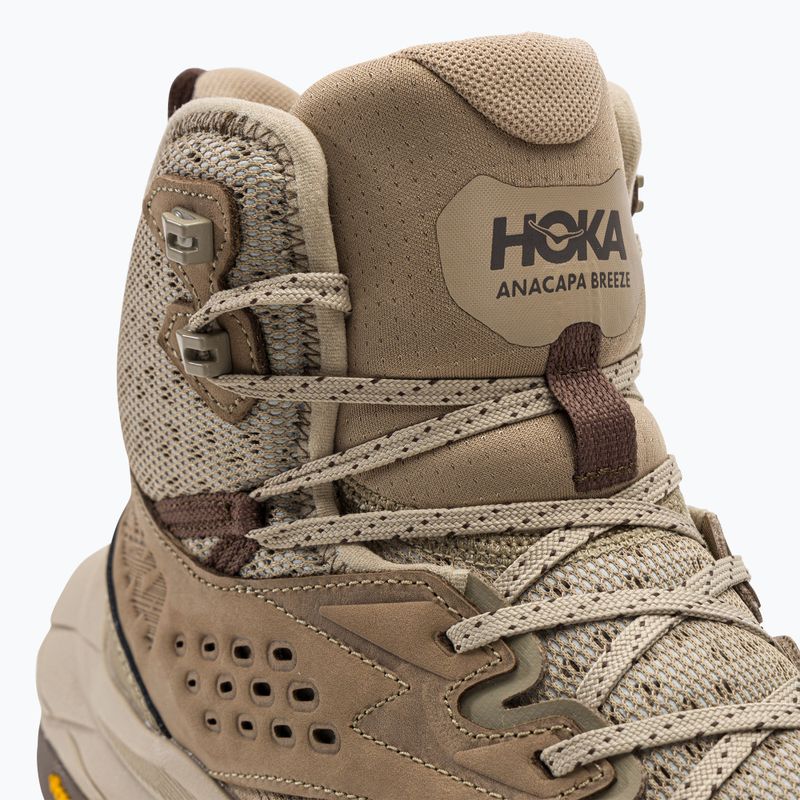 Scarpe da trekking HOKA da uomo Anacapa Breeze Mid dune/oxford tan 8