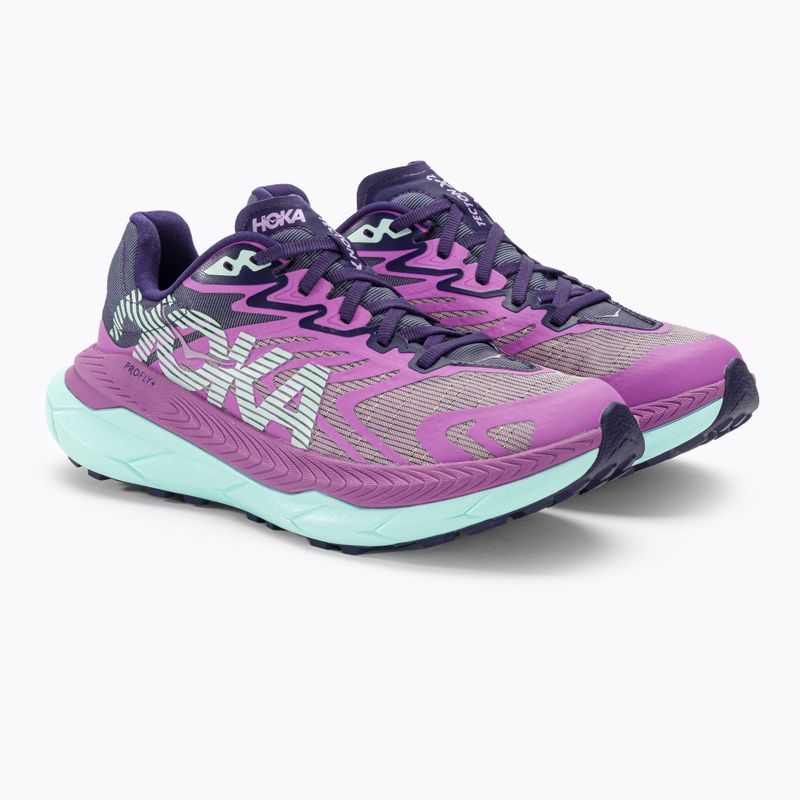 Scarpe da corsa da donna HOKA Tecton X 2 fiore di orchidea/cielo notturno 4