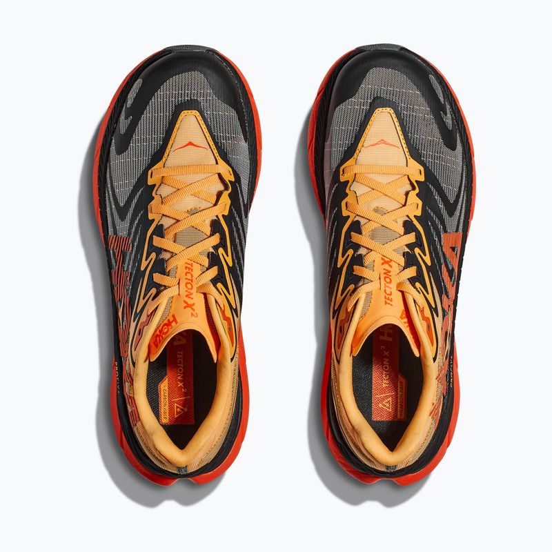 Scarpe da corsa da uomo HOKA Tecton X 2 nero/fiamma 15