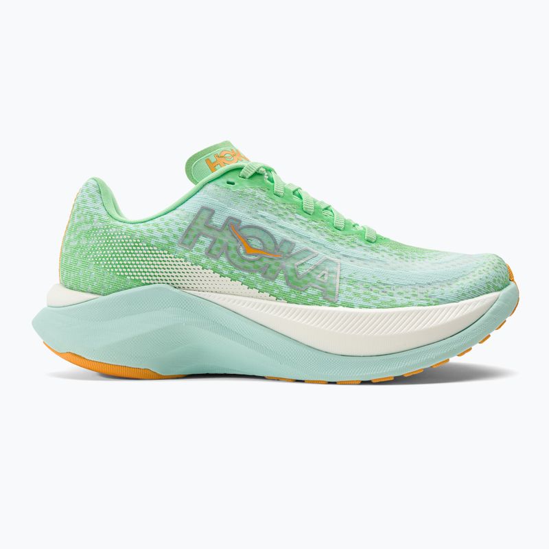 Scarpe da corsa da donna HOKA Mach X lime glow/sunlit ocean 2