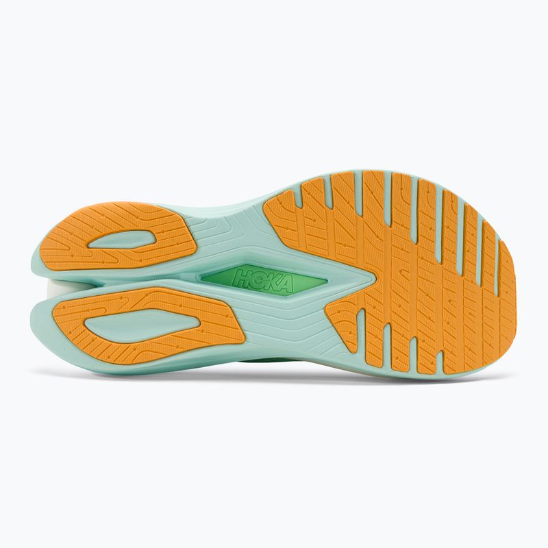 Scarpe da corsa da donna HOKA Mach X lime glow/sunlit ocean 5