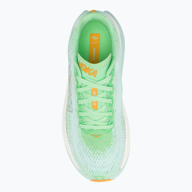 Scarpe da corsa da donna HOKA Mach X lime glow/sunlit ocean 6