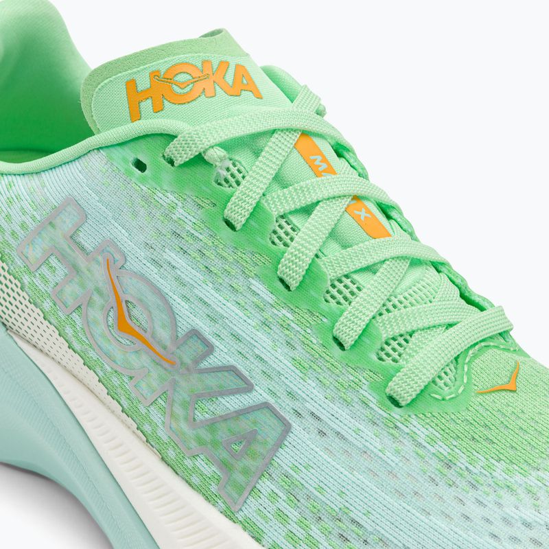 Scarpe da corsa da donna HOKA Mach X lime glow/sunlit ocean 8