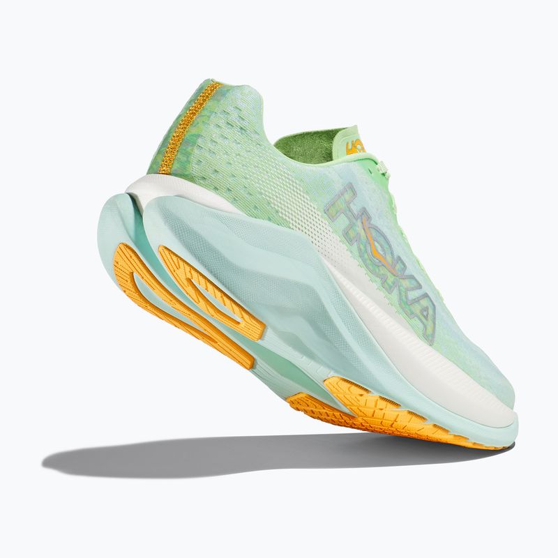 Scarpe da corsa da donna HOKA Mach X lime glow/sunlit ocean 18