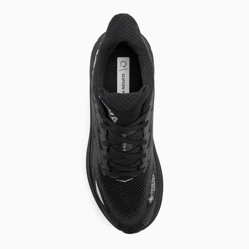 Scarpe da corsa da uomo HOKA Clifton 9 GTX nero/nero 6