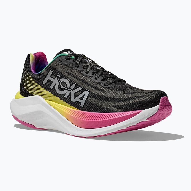 Scarpe da corsa da uomo HOKA Mach X nero/argento 8