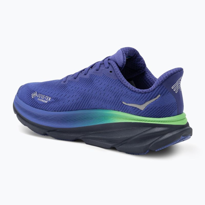 Scarpe da corsa da uomo HOKA Clifton 9 GTX blu abbagliante/cielo della sera 3