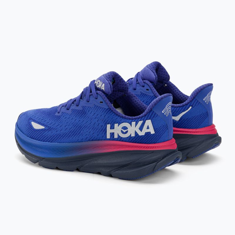 Scarpe da corsa da donna HOKA Clifton 9 GTX blu abbagliante/cielo della sera 3