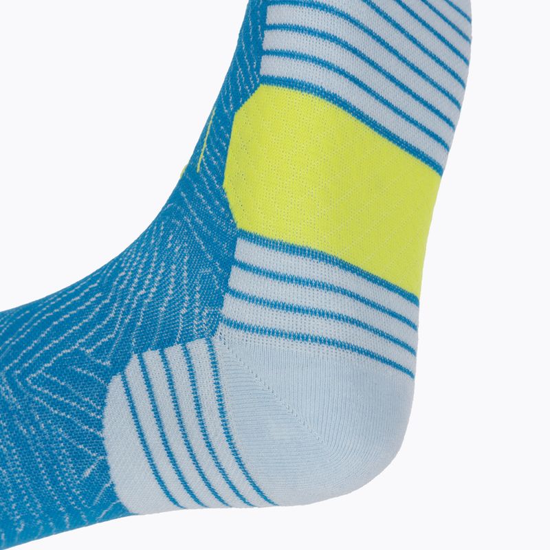 HOKA Crew Run Sock 3 paia di calzini da corsa blu diva/acqua ghiacciata/serale primula 7